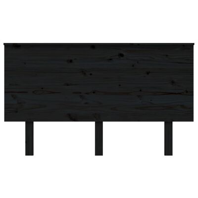 vidaXL Sengegavl svart 139x6x82,5 cm heltre furu