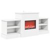 vidaXL Elektrisk peis Hvit 110 x 30 x 50 cm Konstruert tre