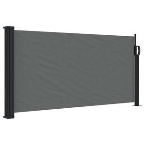 vidaXL Uttrekkbar sidemarkise antrasitt 100x500 cm