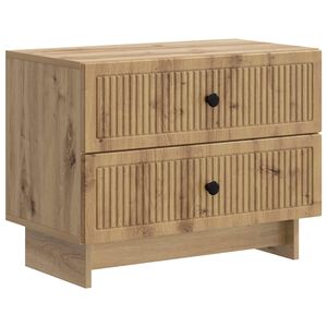 vidaXL Nattbordskap Artisan eik 62 x 34,5 x 47,5 cm Konstruert tre