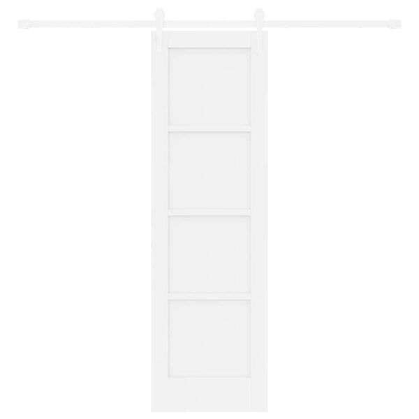 vidaXL Skyved&oslash;r ORKDAL Hvit 61 x 198,5 cm Massiv furu