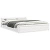 vidaXL Sengeramme hvit heltre 150x200 cm King Size