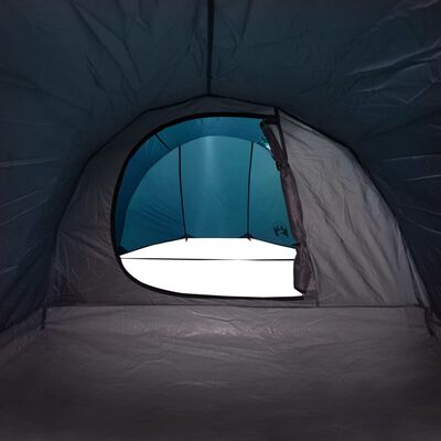 vidaXL Tunneltelt for camping 4 personer blå vanntett