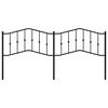 vidaXL Utskiftbar sengegavl i metall svart 193 cm