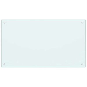 vidaXL Kj&oslash;kkenplate melkefarget 100x60 cm herdet glass