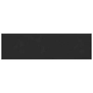 vidaXL Vinduskarmer Svart med trestruktur 160 x 40 x 4,5 cm PVC