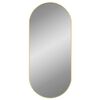 vidaXL Veggspeil gull 100x45 cm oval