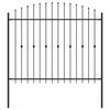 vidaXL Spikertrekk ASTEN 200 x 200 cm Pulverlakkert st&aring;l Svart