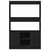 vidaXL Highboard svart 92x33x140 cm konstruert tre