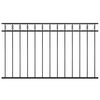 vidaXL Gjerdepanel ASSEN st&aring;l 163x80 cm svart