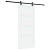 vidaXL Skyved&oslash;r ORKDAL 93 x 211 cm Konstruert tre Hvit og svart