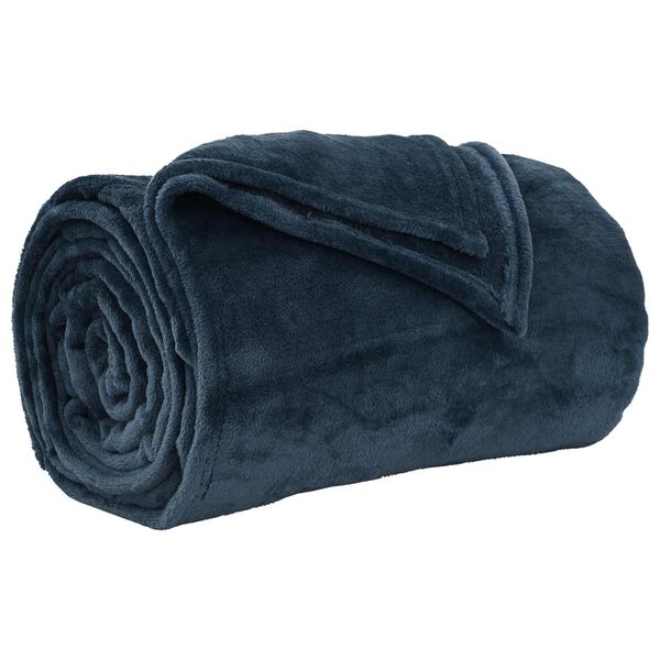 vidaXL Kastepledd 6 pcs Marinebl&aring; 220 x 240 cm Fleece