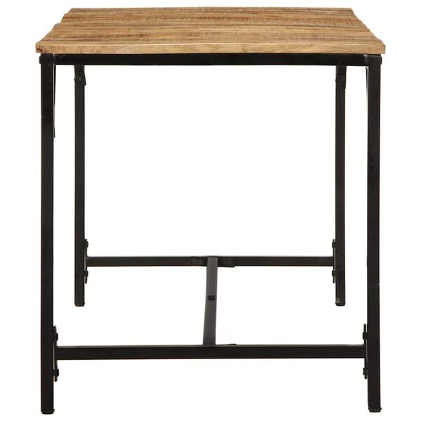 vidaXL Spisebord 140x70x75 cm grovt heltre mangotre