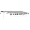 vidaXL Manuell utvidbar markise med LED-lamper 2,5 x 2 m