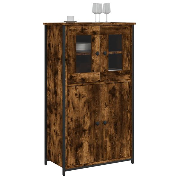 vidaXL Highboard r&oslash;kt eik 62x32x106,5 cm konstruert tre