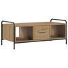 vidaXL Kaffebord Artisan eik 99,5 x 49 x 41 cm Konstruert tre