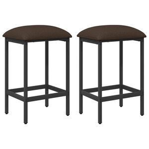 vidaXL Barstol 2 stk. Gr&aring;brun 40 x 32 x 74 cm Konstruert tre