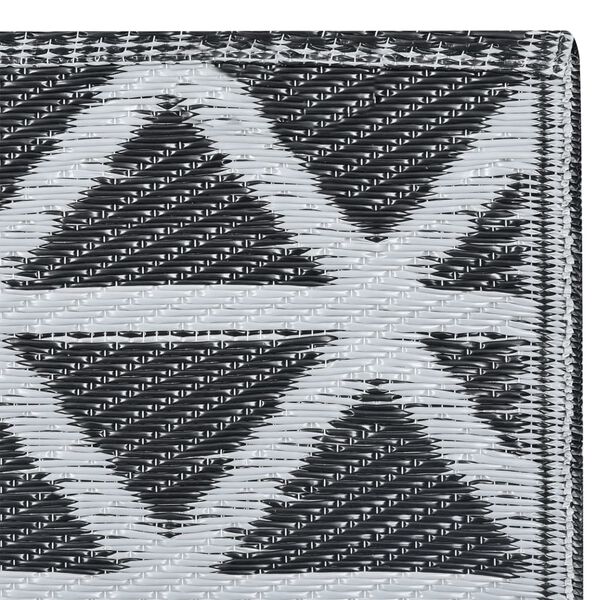 vidaXL Uteteppe ARAKIL svart 160x230 cm PP