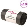 vidaXL S&oslash;ppelposer 250 stk svart 35 L
