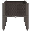 vidaXL Plantekasse med ben brun 80x40x42 cm PP
