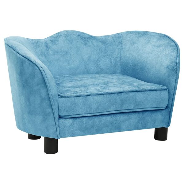 vidaXL Hundesofa turkis 66x43x40 cm plysj