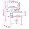 vidaXL Soverom sminkebord Gamle tre 80 x 39,6 x 135 cm Konstruert tre