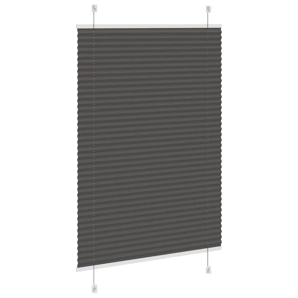 vidaXL pliss&eacute;gardin sort 100x150 cm Stoff Bredde 99,4 cm Polyester
