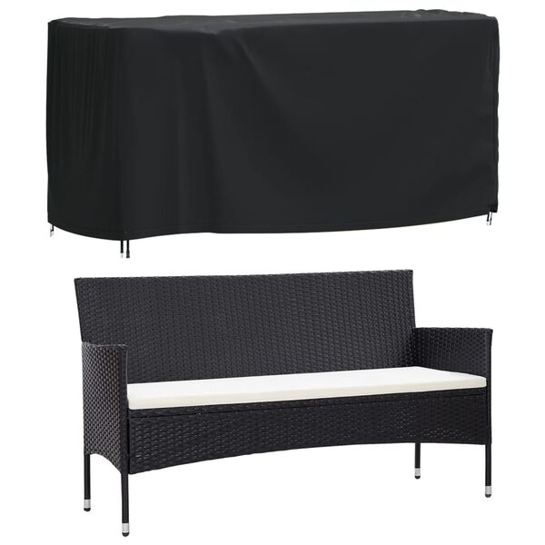 vidaXL Hagem&oslash;beltrekk 2 stk svart 180x70x90 cm vanntett 420D