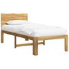 vidaXL Enkelt Senge Ramme med Hodegjerde ROSTOCK Hvit 75 x 190 cm