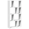 vidaXL Bokhylle hvit 60x20x120,5 cm konstruert tre