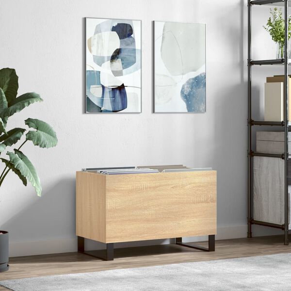vidaXL Hifi-benk sonoma eik 74,5x38x48 cm konstruert tre