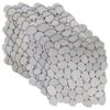 vidaXL Pebble Fliser Hvit 30 x 30 cm