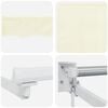vidaXL Manuell utskiftbar markise Krem 2,5 x 2 m