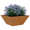 vidaXL Hageblomsterpotte 5 pcs Rusten 35 x 35 x 15 cm Cortenstål