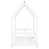 vidaXL Barnesengeramme hvit 70x140 cm heltre furu