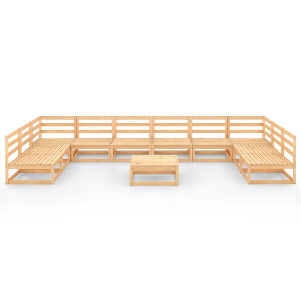 vidaXL Hagesofagruppe 11 deler heltre furu