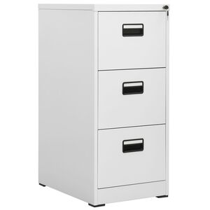 vidaXL Arkivskap 46x62x102,5 cm st&aring;l lysegr&aring;