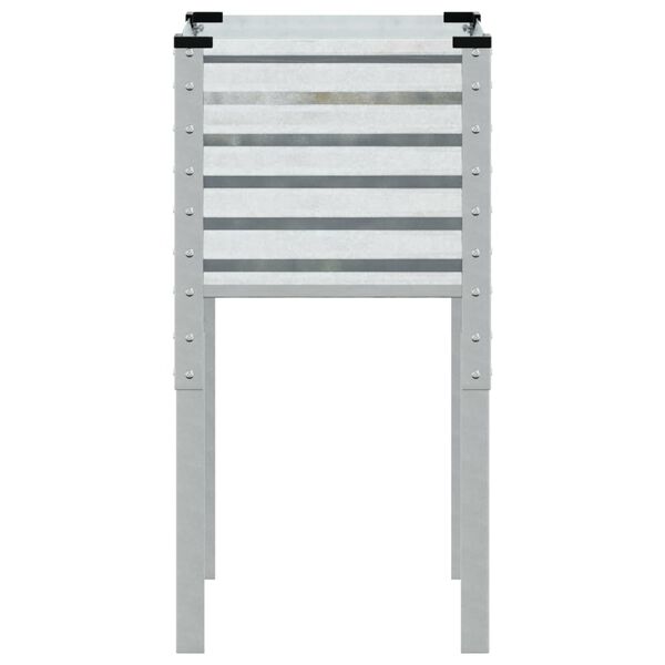 vidaXL Hagepotte 45x45x88 cm galvanisert stål
