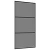 vidaXL Skyved&oslash;r 102 x 205 cm Herdet Glass og Aluminium