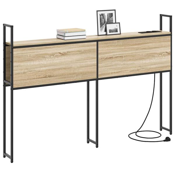 vidaXL Oppbevaringshodegjerde med Ladeplass Sonoma eik Konstruert tre