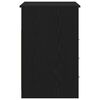 vidaXL Skrivebord med skuffer svart eik 102x50x76 cm konstruert tre