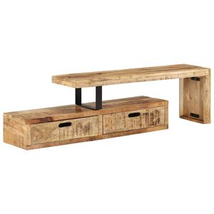vidaXL TV-stativ (118&ndash;200) x 30 x 40 cm heltre mango