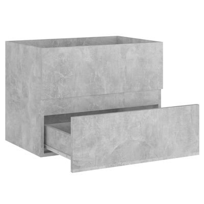vidaXL Servantskap betonggrå 60x38,5x45 cm sponplate