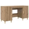 vidaXL Skrivebord Artisan Eik Konstruert tre 140 x 50 x 75 cm