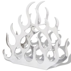 vidaXL Vinstativ for 11 flasker s&oslash;lv aluminium