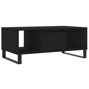 vidaXL Salongbord svart 90x50x36,5 cm konstruert tre