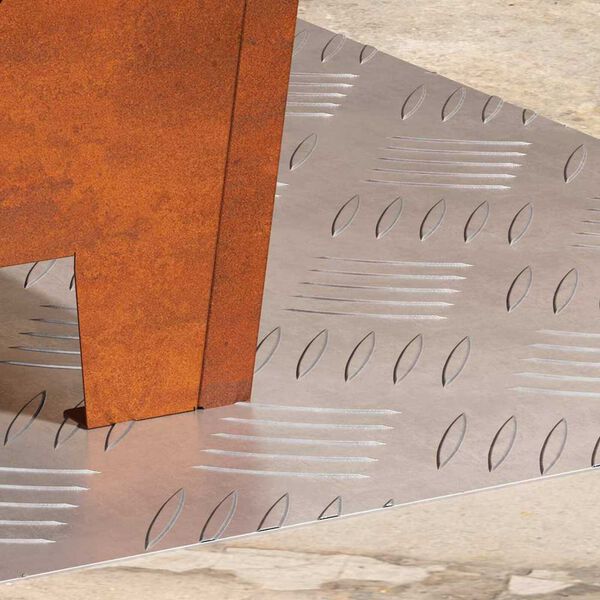 vidaXL Trinn Rektangul&aelig;r 2 pcs s&oslash;lv 50 x 40 cm Aluminium