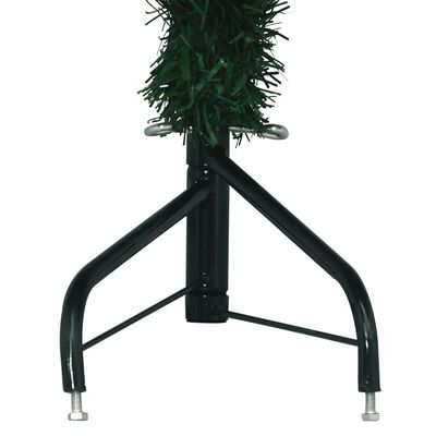 vidaXL Kunstig hjørnejuletre grønn 240 cm PVC