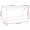 vidaXL TV-benk 60x35x35 cm heltre furu