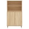 vidaXL Highboard sonoma eik 60x36x110 cm konstruert tre